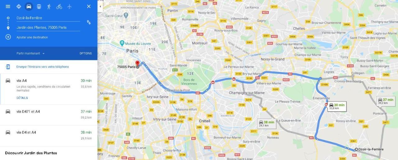 Apartament Tres Beau Studio Proche De Disneyland Et De Paris Ozoir-la-Ferrière Zewnętrze zdjęcie